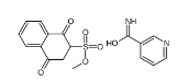 methyl 1,4-dioxo-2,3-dihydronaphthalene-2-sulfonate,pyridine-3-carboxamide