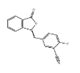 2-Fluoro-5-[(3-oxo-1(3H)-isobenzo-furanylidene)-methyl]I-benzonitrile