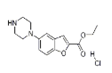 5-(1-piperazinyl)benzofuran-2-carboxylicacidethylester Hydrochloride