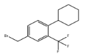 4- (bromomethyl)-1-cyclohexyl-2-(trifluoromethyl) benzene