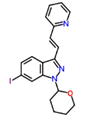 (E)-6-Iodo-3-[2-(pyridin-2-yl)ethenyl]-1-(tetrahydro-2H-pyran-2-yl)-1H-indazole
