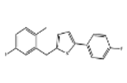 2-(4-Fluorophenyl)-5-[(5-iodo-2-methylphenyl) methyl]thiophene
