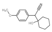 2-[(1-hydroxycyclohexyl)-2-(4-methoxyphenyl)]acetonitrile